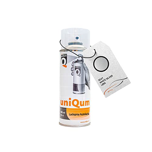 uniQum Autolack Spraydose für SEAT WHITE SILVER LB9Z Autolack Reparatur 400 ml von uniQum QUALITY IN NON PAINT