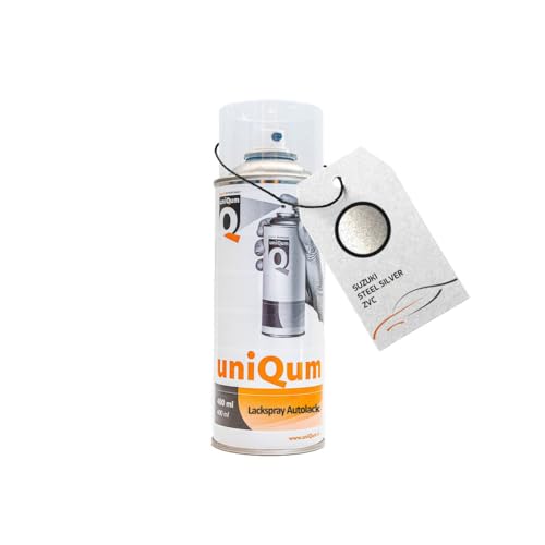 uniQum Autolack Spraydose für SUZUKI STEEL SILVER ZVC Autolack Reparatur 400 ml von uniQum QUALITY IN NON PAINT