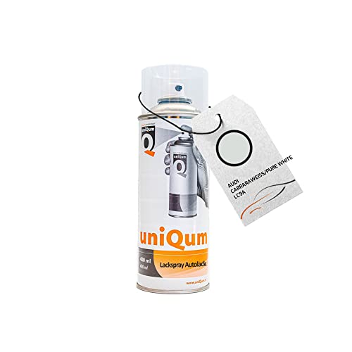 uniQum Autolack Spraydose fürs Auto für AUDI CARRARAWEISS/PURE WHITE LC9A Autolack Reparatur 400 ml uniQum Autolack Spraydose fürs Auto für AUDI CARRARAWEISS/PURE WHITE LC9A Autolack Reparatur 400 ml von uniQum QUALITY IN NON PAINT