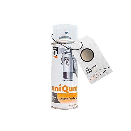 uniQum Autolack Spraydose fürs Auto für FIAT BEIGE SABBIA 550/B Autolack Reparatur 400 ml uniQum Autolack Spraydose fürs Auto für FIAT BEIGE SABBIA 550/B Autolack Reparatur 400 ml von uniQum QUALITY IN NON PAINT