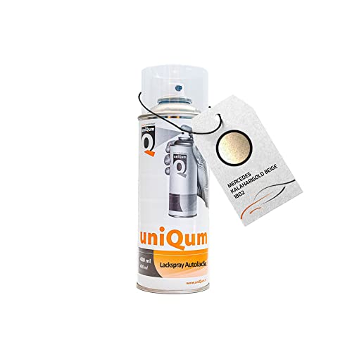 uniQum Autolack Spraydose fürs Auto für MERCEDES KALAHARIGOLD BEIGE 1802 Autolack Reparatur 400 ml von uniQum QUALITY IN NON PAINT
