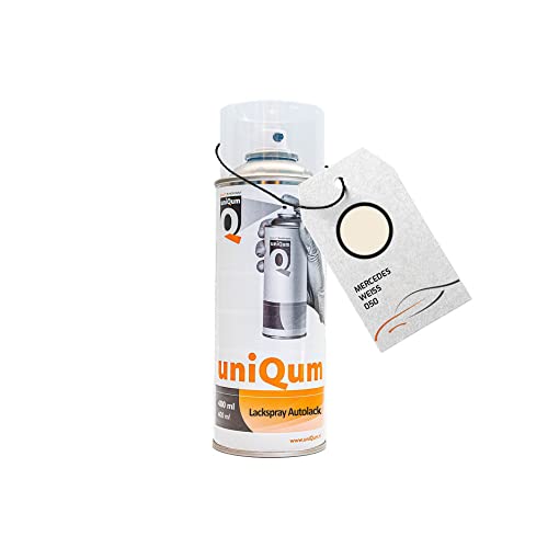uniQum Autolack Spraydose fürs Auto für MERCEDES WEISS 050 Autolack Reparatur 400 ml von uniQum QUALITY IN NON PAINT