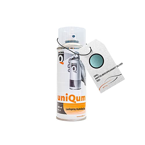 uniQum Autolack Spraydose fürs Auto für OPEL MINTSILBER/SPEARMINT SILVER 3QU Autolack Reparatur 400 ml von uniQum QUALITY IN NON PAINT