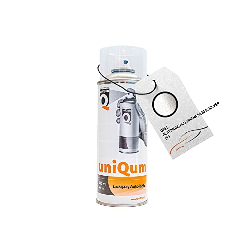 uniQum Autolack Spraydose fürs Auto für OPEL PLATINUM/ALUMINIUM SILBER/SILVER 193 Autolack Reparatur 400 ml von uniQum QUALITY IN NON PAINT