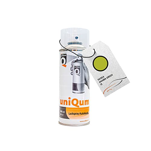 uniQum Autolack Spraydose fürs Auto für SKODA MAMBA GREEN I3 Autolack Reparatur 400 ml uniQum Autolack Spraydose fürs Auto für SKODA MAMBA GREEN I3 Autolack Reparatur 400 ml von uniQum QUALITY IN NON PAINT