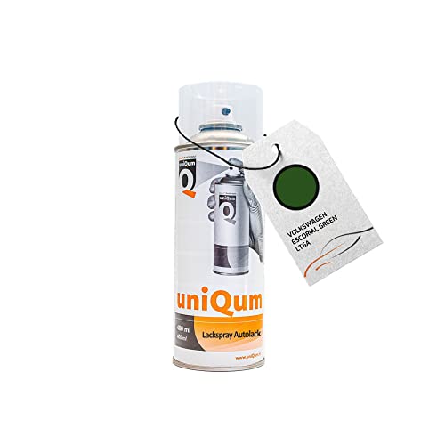 uniQum Autolack Spraydose fürs Auto für VOLKSWAGEN ESCORIAL GREEN LT6A Autolack Reparatur 400 ml von uniQum QUALITY IN NON PAINT