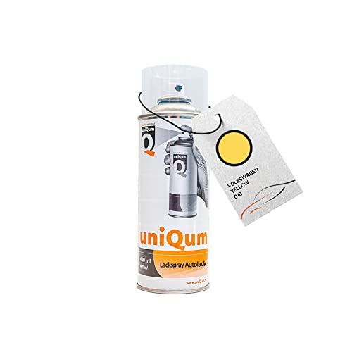 uniQum Autolack Spraydose fürs Auto für VOLKSWAGEN YELLOW D1B Autolack Reparatur 400 ml von uniQum QUALITY IN NON PAINT
