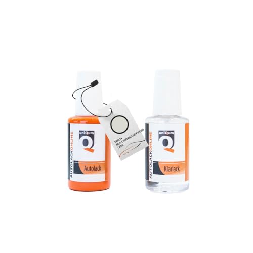 uniQum Autolack Stift + Klarlack im Vorteilsset für SKODA BILA CANDY/CANDYWEISS LB9A Autolack Reparatur 2 x 30 ml von uniQum QUALITY IN NON PAINT