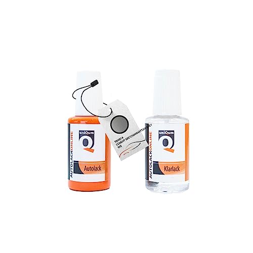 uniQum Autolack Stift + Klarlack im Vorteilsset fürs Auto für TOYOTA CEMENT GREY/MANHATTAN GREY 1H5 Autolack Reparatur 2 x 30 ml von uniQum QUALITY IN NON PAINT