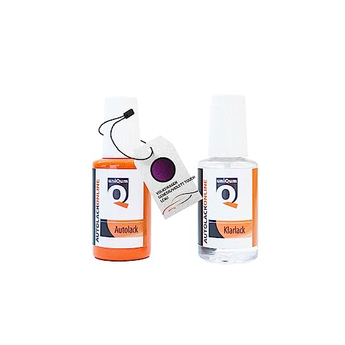 uniQum Autolack Stift + Klarlack im Vorteilsset fürs Auto für VOLKSWAGEN GENESIS/VIOLETT TOUCH LC4U Autolack Reparatur 2 x 30 ml von uniQum QUALITY IN NON PAINT