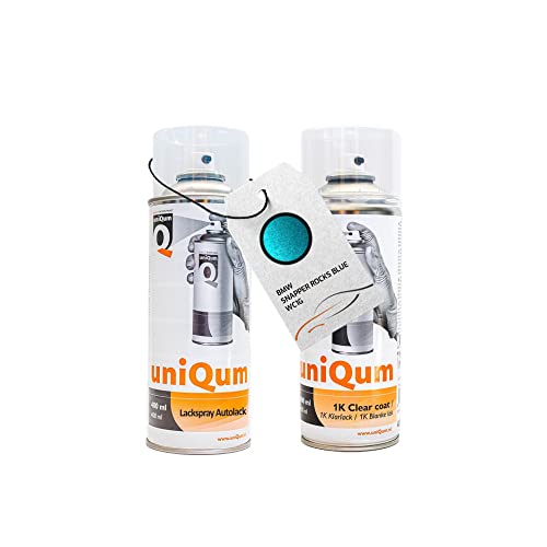 uniQum Spraydose Autolack + Klarlack für BMW SNAPPER ROCKS BLUE WC1G Autolack Reparatur 2x 400 ml uniQum Spraydose Autolack + Klarlack für BMW SNAPPER ROCKS BLUE WC1G Autolack Reparatur 2x 400 ml von uniQum QUALITY IN NON PAINT