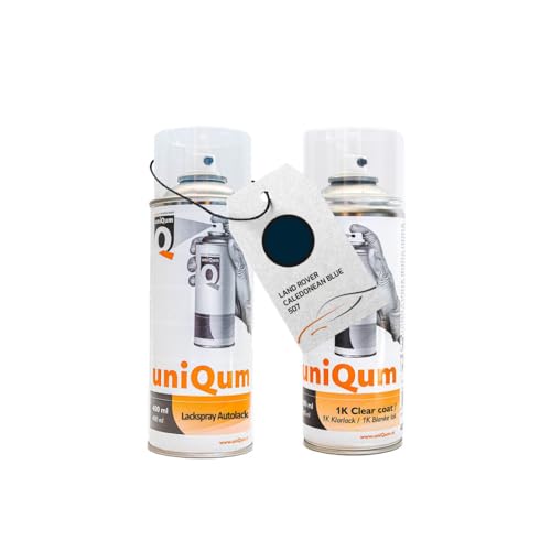 uniQum Spraydose Autolack + Klarlack für LAND ROVER CALEDONEAN BLUE 507 Autolack Reparatur 2x 400 ml uniQum Spraydose Autolack + Klarlack für LAND ROVER CALEDONEAN BLUE 507 Autolack Reparatur 2x 400 ml von uniQum QUALITY IN NON PAINT