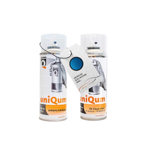 uniQum Spraydose Autolack + Klarlack für MICROCAR BLEU INTENSE M164 Autolack Reparatur 2x 400 ml uniQum Spraydose Autolack + Klarlack für MICROCAR BLEU INTENSE M164 Autolack Reparatur 2x 400 ml von uniQum QUALITY IN NON PAINT
