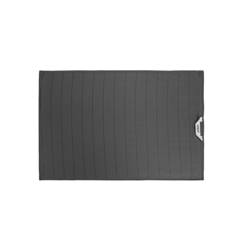 unico puro Poliertuch 60 x 40 cm anthrazit 2er Set, saugfähig bis zu 150 ml, sehr feine, Glatte Microfaser, Streifenfreies Trocknen, Fusselfrei, waschbar bei 60° C von unico puro