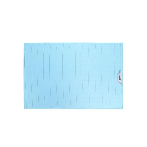 unico puro Poliertuch 60 x 40 cm blau 2er Set, saugfähig bis zu 150 ml, sehr feine, Glatte Microfaser, Streifenfreies Trocknen, Fusselfrei, waschbar bei 60° C von unico puro