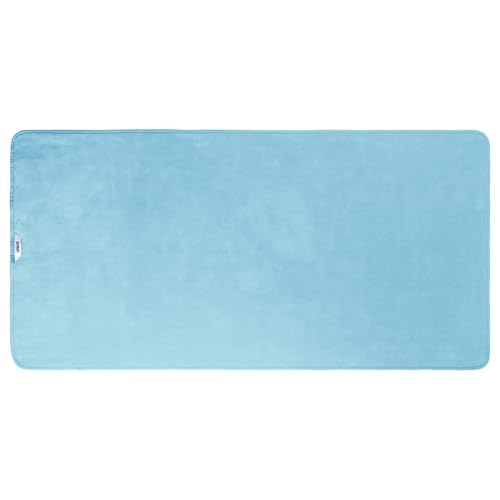 unico puro Soft-Touch Handtuch 140 x 70 cm blau einzeln, saugfähig bis zu 3000ml, offene Faser, extrem weich, waschbar bei 60° C von unico puro
