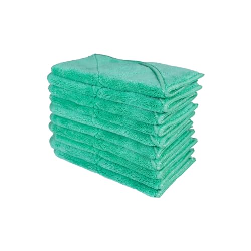 unico puro Soft-Touch Microfasertuch 18 x 18 cm türkis 10er Set, saugfähig bis zu 180ml, offene Faser, extrem weich, waschbar bei 60° C von unico puro