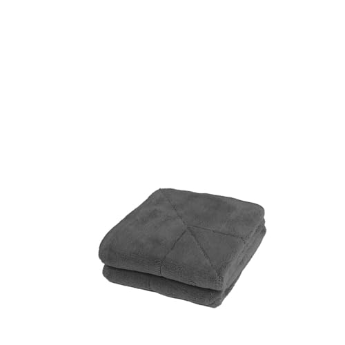 unico puro Soft-Touch Microfasertuch 30 x 30 cm 2er Set (anthrazit) von unico puro