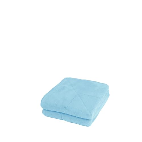 unico puro Soft-Touch Microfasertuch 30 x 30 cm 2er Set (blau) von unico puro