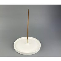 Räucherkegel Halter | Handgegossener Beton, Weiß Grauer Beton| Zapfen Räucherstäbchenhalter Wohndekoration von uniicon