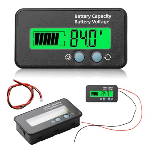 Batteriekapazitäts-Voltmeter Monitor, Universeller Tester für Blei-Säure- und Lithiumbatterien, LCD-Anzeige, DC 12V-72V Batterie-Messgerät, Grünes Licht Batteriekapazitäts-Voltmeter Monitor, Universeller Tester für Blei-Säure- und Lithiumbatterien, LCD-Anzeige, DC 12V-72V Batterie-Messgerät, Grünes Licht von unillea