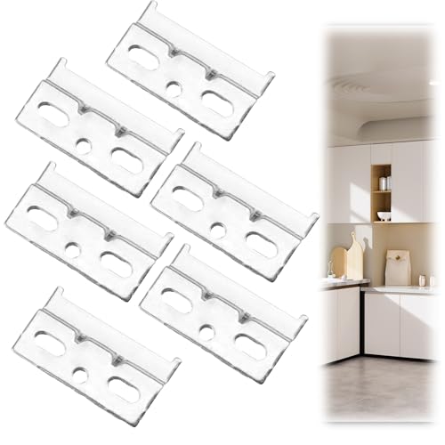 Schrankaufhänger Set Metall, hängeschrank halterung 60mm verzinkt 6 Stück, schrankaufhängeschiene aufhängeschiene wandhalterung trägerplatte rostfrei stabil für küchenschrank spiegelschrank schrankwan von unillea