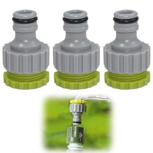 Wasserhahn Adapter Gartenschlauch, 3 Stück 2-in-1 Schlauchanschluss Kompatibel mit Gardena, 1/2 Zoll 3/4 Zoll Schlauchverbinder, Gummi Anschluss für Gartenbewässerung Wasserhahn Adapter Gartenschlauch, 3 Stück 2-in-1 Schlauchanschluss Kompatibel mit Gardena, 1/2 Zoll 3/4 Zoll Schlauchverbinder, Gummi Anschluss für Gartenbewässerung von unillea