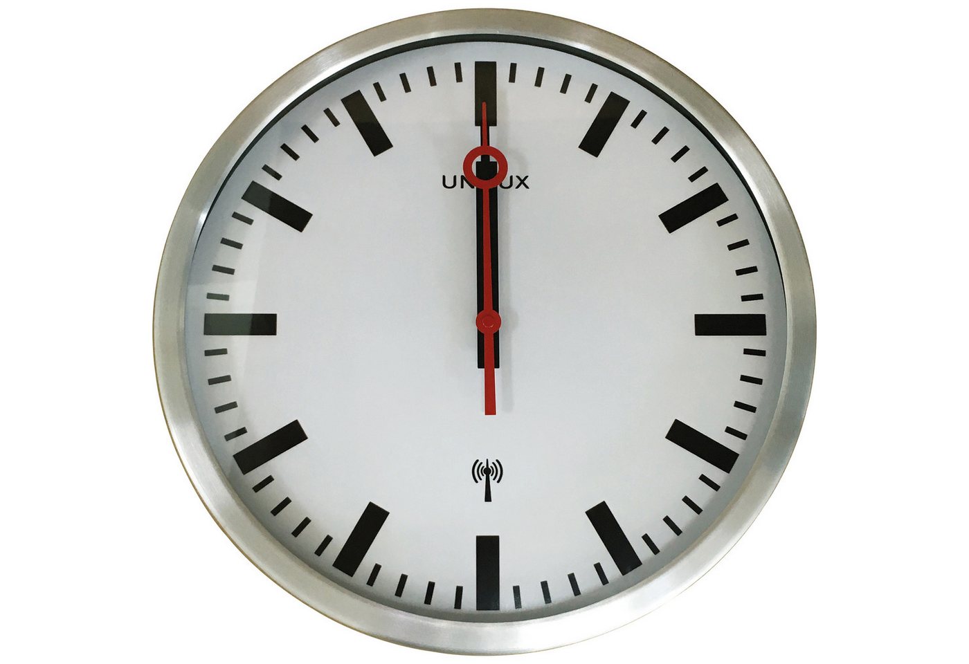 unilux Uhr Wanduhr STATION 400124567 Funk metallgrau. unilux Uhr Wanduhr STATION 400124567 Funk metallgrau. von unilux