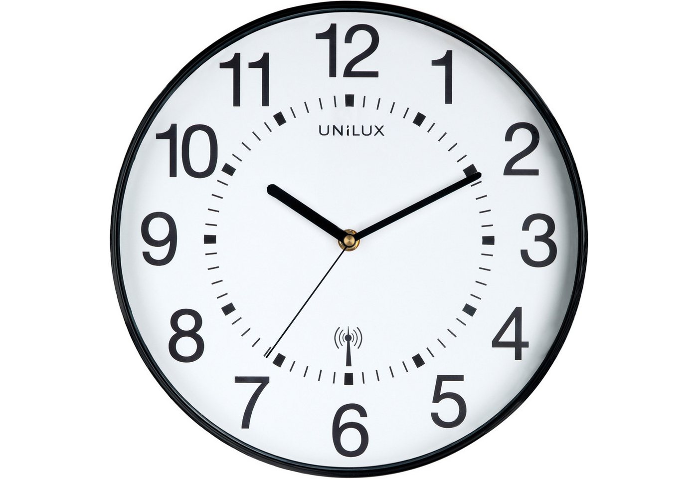 unilux Wanduhr UNILUX Funkwanduhr Wave schwarz Nr. 400094561, Ø 30cm Kunststoff unilux Wanduhr UNILUX Funkwanduhr Wave schwarz Nr. 400094561, Ø 30cm Kunststoff von unilux
