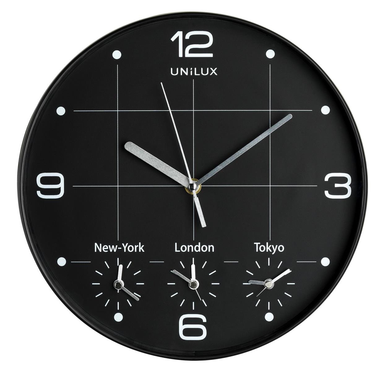 unilux Wanduhr UNiLUX Wanduhr/Quarzuhr "ON TIME", Durchm.: 305 mm, schwarz unilux Wanduhr UNiLUX Wanduhr/Quarzuhr "ON TIME", Durchm.: 305 mm, schwarz von unilux