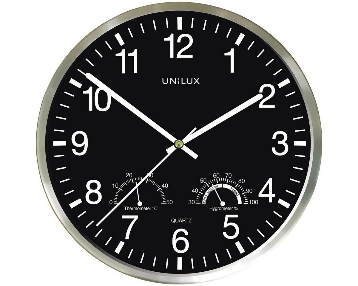 unilux Wanduhr UNiLUX400140807 UNiLUX Wanduhr WETTY, Durchmesser: 300 mm, schwarz unilux Wanduhr UNiLUX400140807 UNiLUX Wanduhr WETTY, Durchmesser: 300 mm, schwarz von unilux