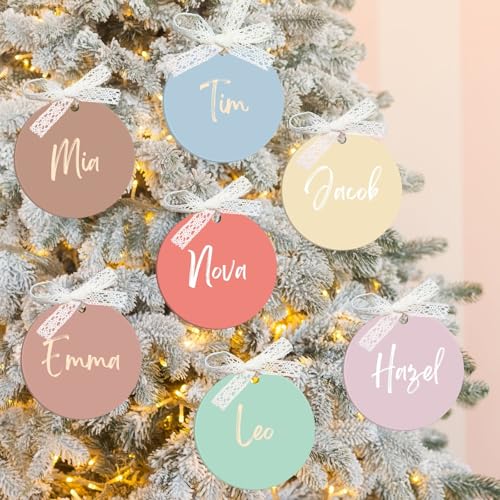 Uniqicon 14 Stück Runde Macaron-Acrylscheiben, 3 mm Große Acrylkugel-Rohlinge, 1/8 Zoll Extra Dicke Acrylscheiben Für Hochzeitstische, Geschenkanhänger, Partydekor, Weihnachtsschmuck von uniqicon