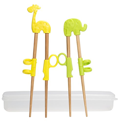 Surflyee Essstäbchen Kinder 2 Paar Stäbchen Kinder Stäbchen zum Essen, Holz Training Essstäbchen Helfer Tier Design Kinder Lernstäbchen Kids chopsticks Baby Essstäbchen für Anfänger & Kleinkinder Surflyee Essstäbchen Kinder 2 Paar Stäbchen Kinder Stäbchen zum Essen, Holz Training Essstäbchen Helfer Tier Design Kinder Lernstäbchen Kids chopsticks Baby Essstäbchen für Anfänger & Kleinkinder von Surflyee
