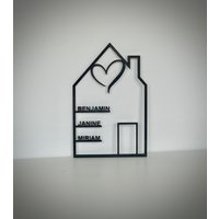 Haus Mit Namen Personalisiert 3D Druck von unique3DesignsAT