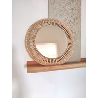 Boho-Spiegel | Wandspiegel 30cm Spiegeldurchmesser 20cm| Boho Deko Runder Natur Spiegel Rund Rattanspiegel Bastspiegel Boho-Spiegel | Wandspiegel 30cm Spiegeldurchmesser 20cm| Boho Deko Runder Natur Spiegel Rund Rattanspiegel Bastspiegel von uniquedecoranja