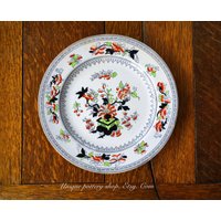 Eine Beeindruckende, Antike, Chinoiserie, Eisenstein Schrankplatte Von Jd& Co von uniquepotteryshop