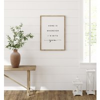 40% Sale Zuhause Ist Überall Wo Ich Mit Dir Bin Schild | Home Decor Zeichen Hauszeichen Familienzimmer Holzschilder Bauernhaus-Wand-Dekor von uniquewoodensigns