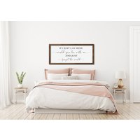 40% Sale Wenn Ich Hier Liege , Über Bett Deko Schlafzimmer Holzschilder Holz Wand von uniquewoodensigns