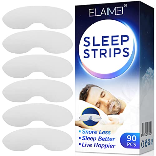PGthree 90Pcs Sleep Strips Mouth Tape for Nose Breathing Less Mouth Breathing Improve Nighttime Sleeping Instant Snoring Relief snoring aids Straps Stop snoring for Mouth breathers for Adults for Men PGthree 90Pcs Sleep Strips Mouth Tape for Nose Breathing Less Mouth Breathing Improve Nighttime Sleeping Instant Snoring Relief snoring aids Straps Stop snoring for Mouth breathers for Adults for Men von unknows