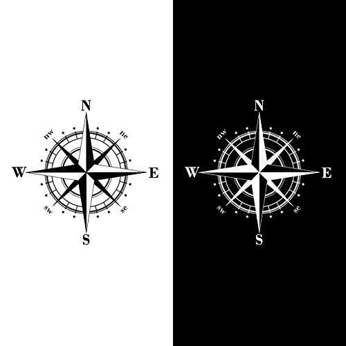 Filmaufkleber, Unknows 15 cm x 15 cm, Kunst-Design, Vinyl, NSWE Kompass, Autoaufkleber, Schwarz / Weiß, gute Qualität und langlebig, Autoaufkleber Filmaufkleber, Unknows 15 cm x 15 cm, Kunst-Design, Vinyl, NSWE Kompass, Autoaufkleber, Schwarz / Weiß, gute Qualität und langlebig, Autoaufkleber von unknows