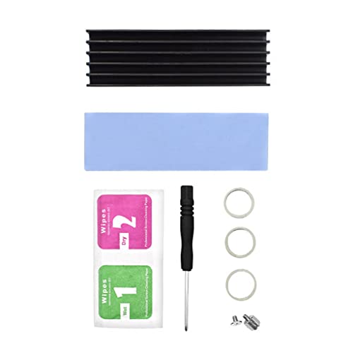 PLMN M.2 SSD Kühlkörper Kits geeignet für PS5/PC M.2 Wärmeleitfähigkeit mit 3,6 W Wärmeleitfähigkeit für M.2 NVMe SSD CPU Chipsatz von unknows
