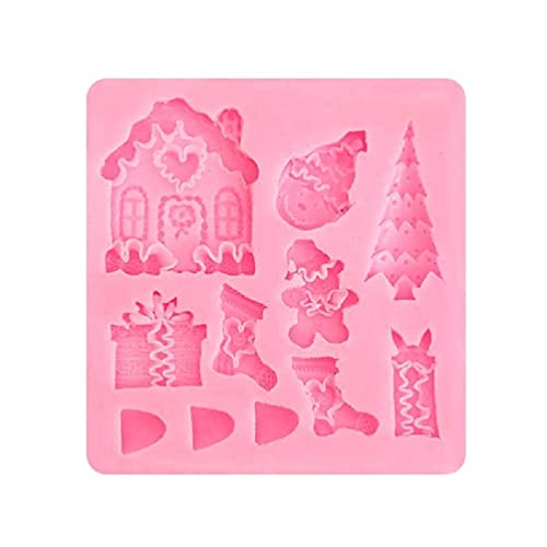 Weihnachten Silikon Fondant Formen DIY Silikon Formen 3D Weihnachts Fondant Silikonform Weihnachts Silikonform Für Weihnachten Silikonformen Form Kuchenform Tablett Für DIY Desserts von unknows