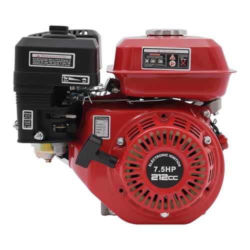 4-Takt Benzinmotor 7,5Ps 5,1Kw Standmotor Kartmotor Industriemotor Motor Stromerzeuger Notstromaggregat Generator Benzin Antriebsmotor 1Zylinder Go-Kart 20Mm Engine FüR Wasserpumpen RüTtler von unkonwcy