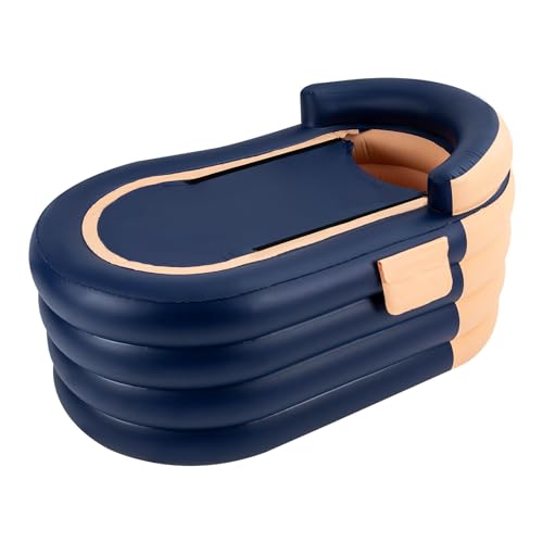 Adult Inflatable Badewannen Folding Portable Blow Up Bathtub Zipper Cover Kid Pool Badewanne Ergonomische RüCkenlehne Aufblasbare Faltbare Mobile Freistehende FüR Erwachsene Und Dusche von unkonwcy