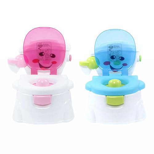 Toilette LerntöPfchen Toilettensitz TöPfchen Kinder Toilettentrainer Potty Baby Kindertoilette FüR Wc Kindertopf KindertöPfchen Klo Toilettensit Toilettentopf Geruchlos Weich PP Material Sicher (Rot) von unkonwcy