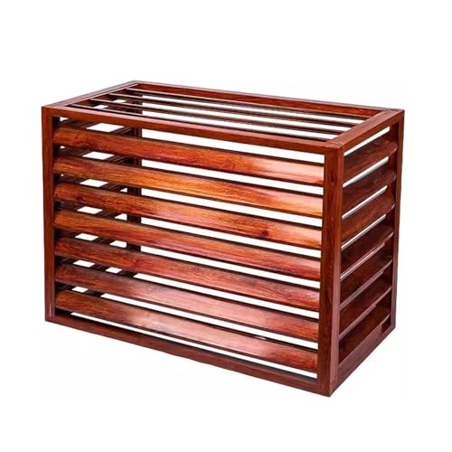 Unmjgybc Klimaanlagenabdeckungen für den Außenbereich, Holzmaserung, L100 x B 50 x H 70 (1,5 P), Wärmepumpenabdeckung, Aluminium-Klimaanlagenzaun, Aluminium-Klimaanlagen-Bildschirm von unmjgybc