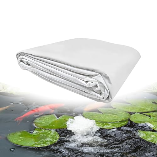 unmjgybc Teichfolie, 2 Stoffe, ein HDPE, 4 × 10 m, fischsicher, ungiftig, Gartenteiche, Reservoirs und Bachläufe, einfach zu installieren von unmjgybc