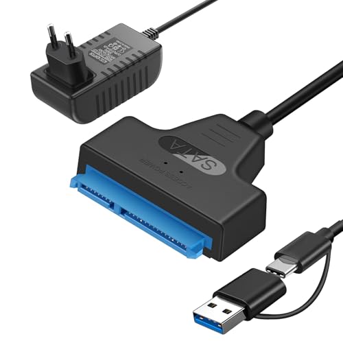 Unnderwiss sata kabel Sata usb festplatten adapter Sata to usb Kompatibel mit externen und internen Festplatten SSD/HDD 2,5 3,5 Zoll Adapter Kompatibel mit Windows, Mac und Linux Betriebssystemen Unnderwiss sata kabel Sata usb festplatten adapter Sata to usb Kompatibel mit externen und internen Festplatten SSD/HDD 2,5 3,5 Zoll Adapter Kompatibel mit Windows, Mac und Linux Betriebssystemen von Unnderwiss
