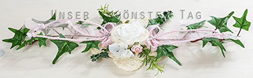 Ehrenplatz Tischdekoration zur Hochzeit Verlobung Kommunion Konfirmation Taufe Tischdeko TD0063 erhältlich (rosa 1) von unser schönster Tag