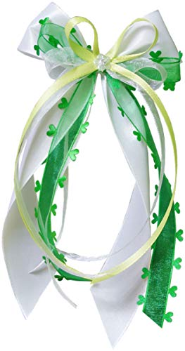 unser schönster Tag Antennenschleifen Autoschleifen Autoschmuck Hochzeit SCH0141 weiß grün hellgrün (25 Stück) von Unser schönster Tag